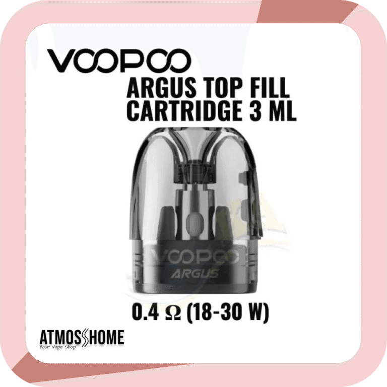 VooPoo Argus Top Fill Cartridge 0.4ohm 3ml AtmosHome